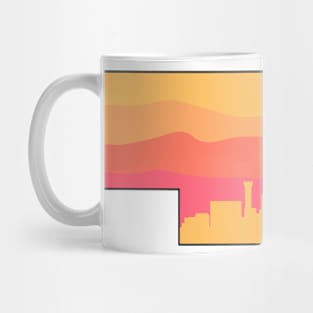 Nebraska Lincoln Skyline Sunset Mug